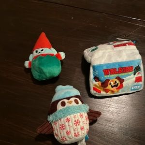 Small Holiday theme dog toys